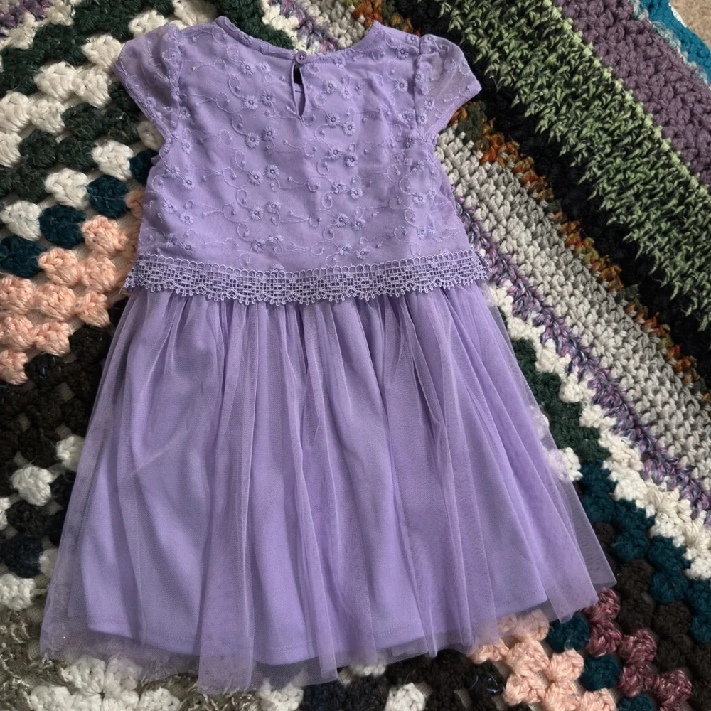 Healthtex Purple Lace Kids Dress